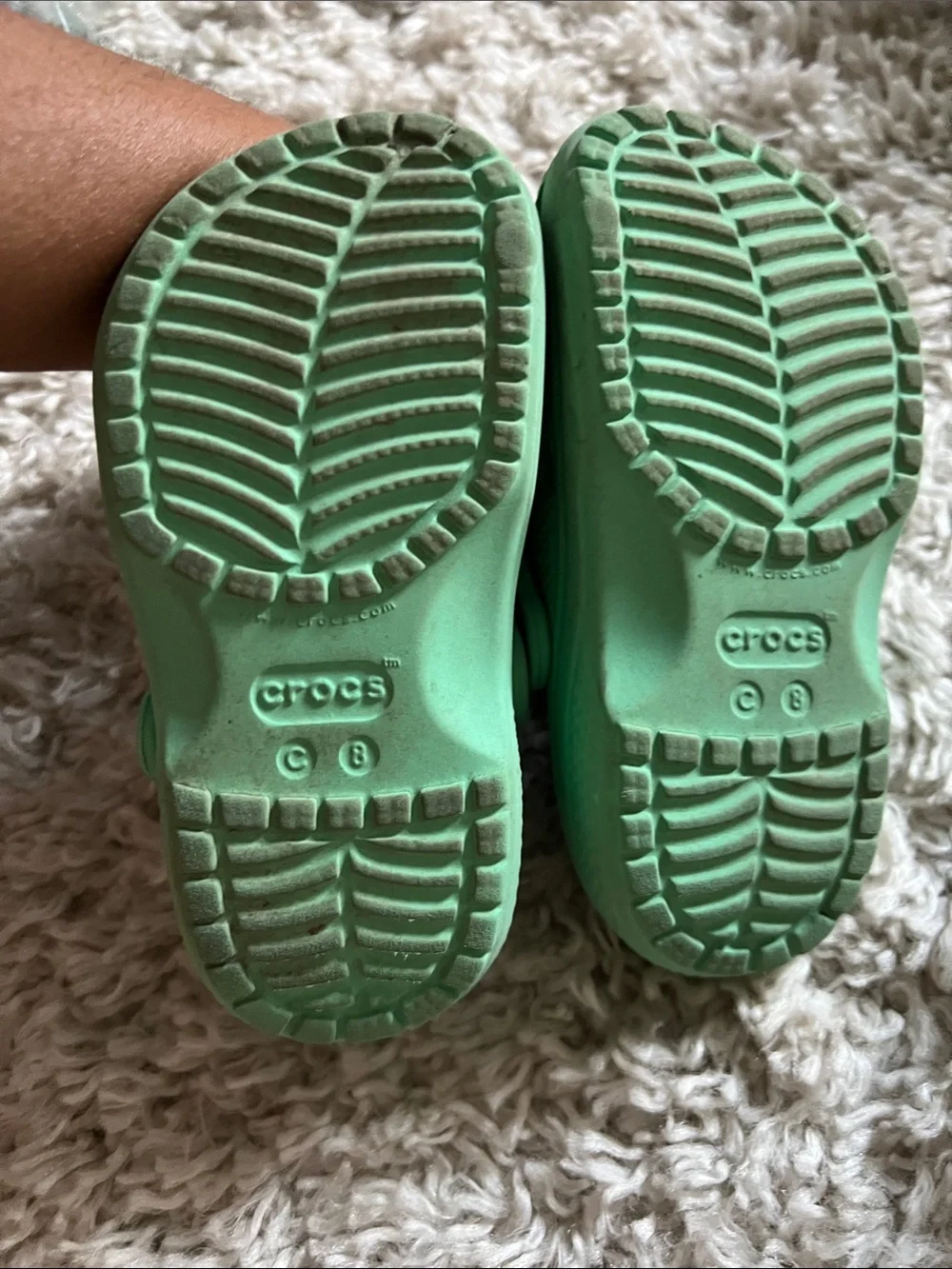 CROCS Kids' Light Green Classic Clog